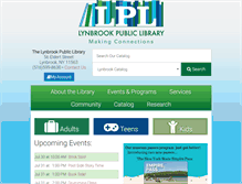 Tablet Screenshot of lynbrooklibrary.org